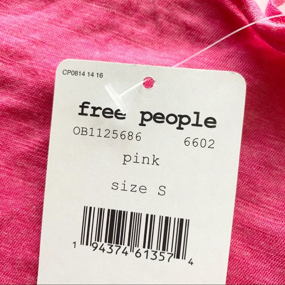 🌸New🌸 Free People Oversized Hot Pink Top S NWT